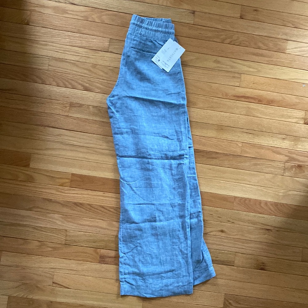 NWT Athleta Cabo Linen Wide Leg Pant